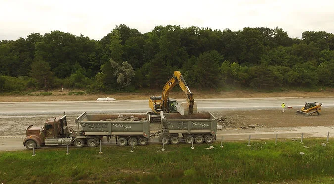 Construction unloading